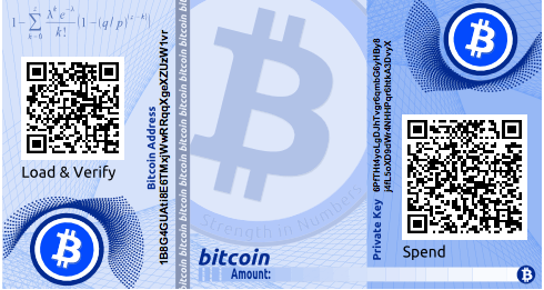 An example of an encrypted paper wallet from bitaddress.org. The
passphrase is "test."